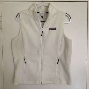 White Vineyard Vines Fleece Vest
